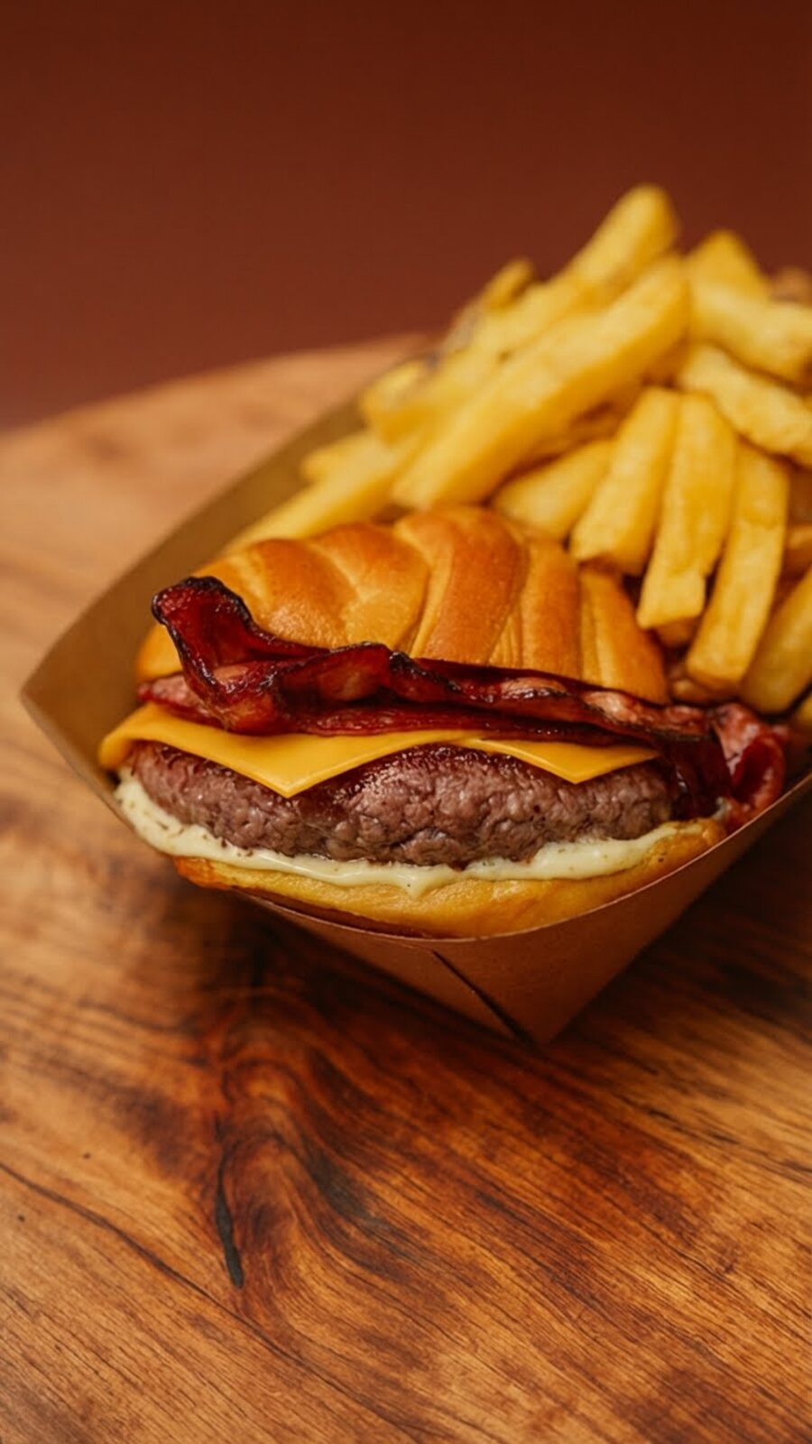 Burger Angus no croissant