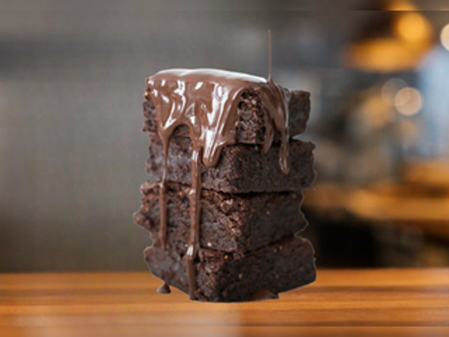 Brownie com creme de avelã